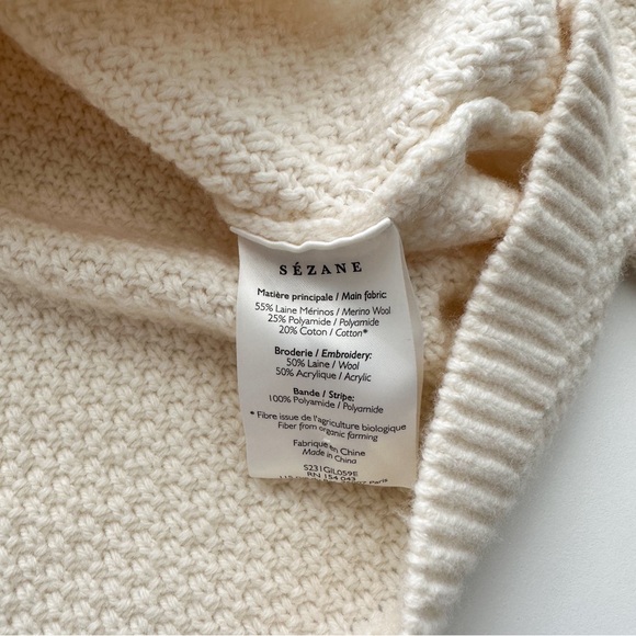 Sezane Jelani floral cardigan sweater xs - Picture 6 of 6